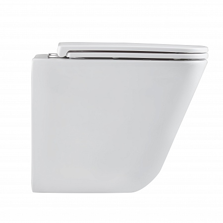 Подвесной унитаз безободковый Terminus Ватикан Монолит 490х340 белый Петропавловск-Камчатский - фото 4