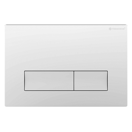 Клавиша смыва для инсталляции Terminus Classic кнопка прямоугольник цвет белый Петропавловск-Камчатский - фото 1